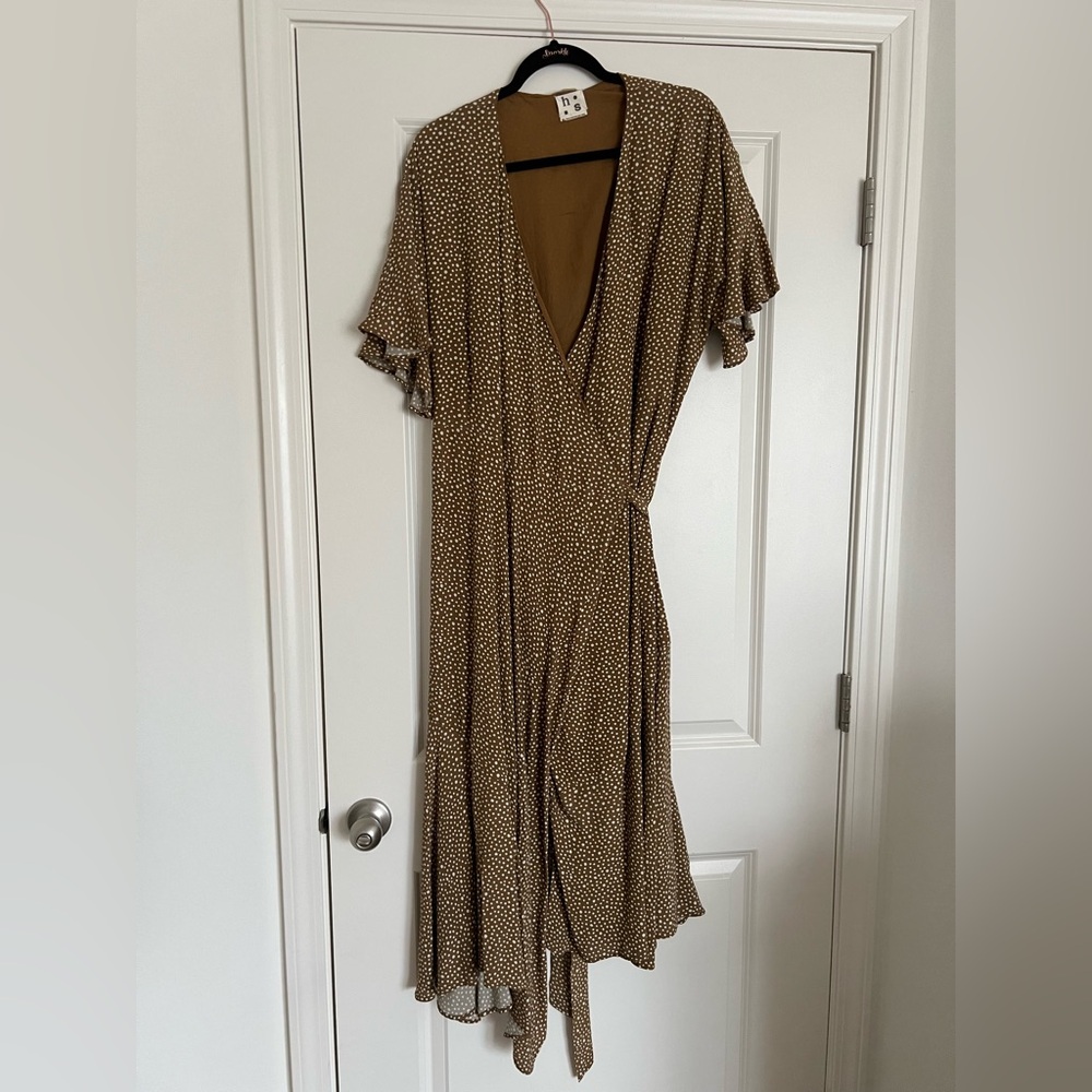 Harper Sage Maxi Wrap Dress